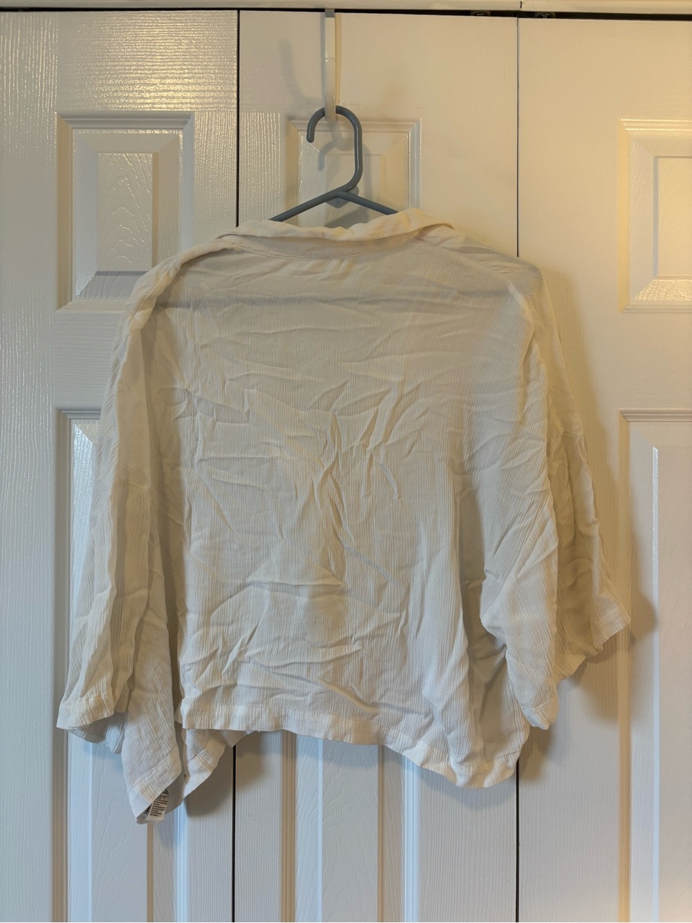 H&M Cream Lightweight Open-Front Top